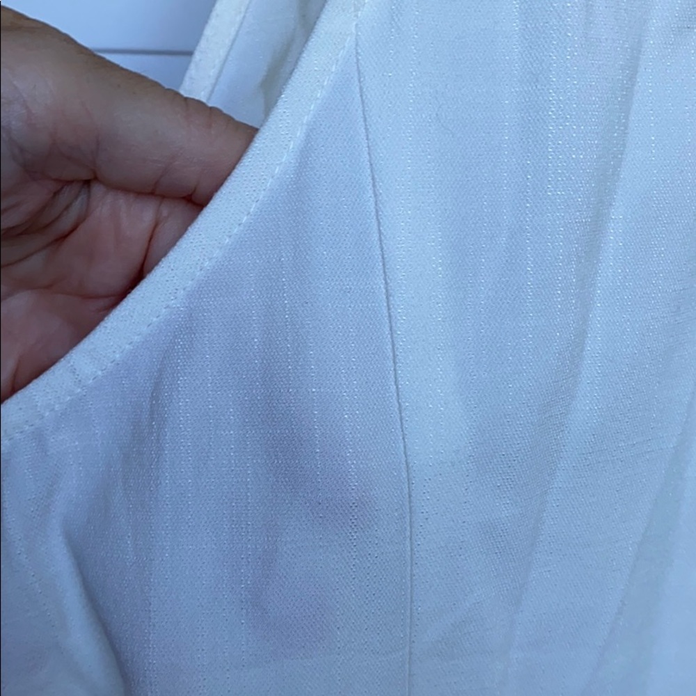 Anthropologie Drew Tibby Tie Front Top Ivory M - Picture 7 of 7